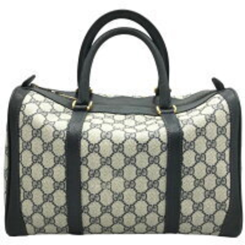 Gucci GG Monogram Supreme bag navy blue canvas